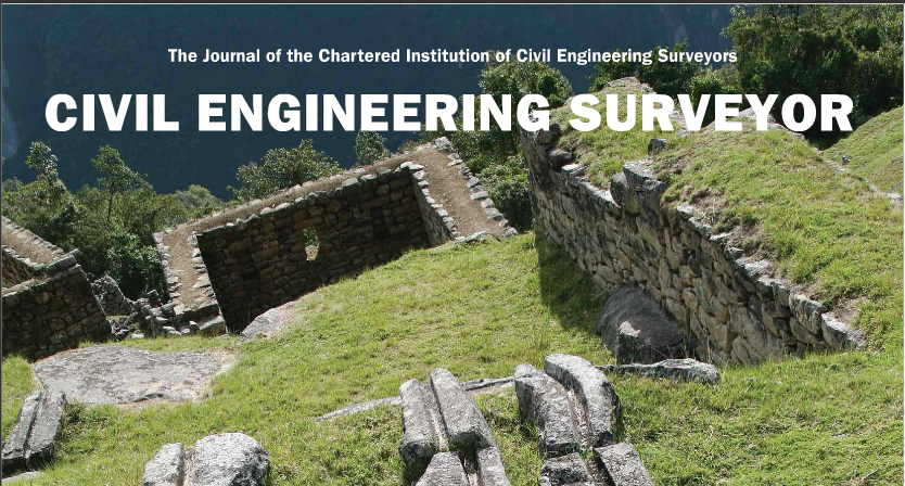 Cover of the June 2016 edition of Civil Engineering Surveyors