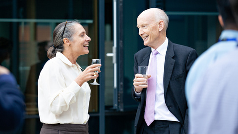 Robert Mair and Giulia Viggiani - CSIC industry partner party 2019
