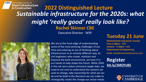 CSIC Distinguished Lecture - Rachel Skinner CBE