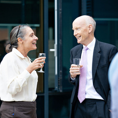 Robert Mair and Giulia Viggiani - CSIC industry partner party 2019