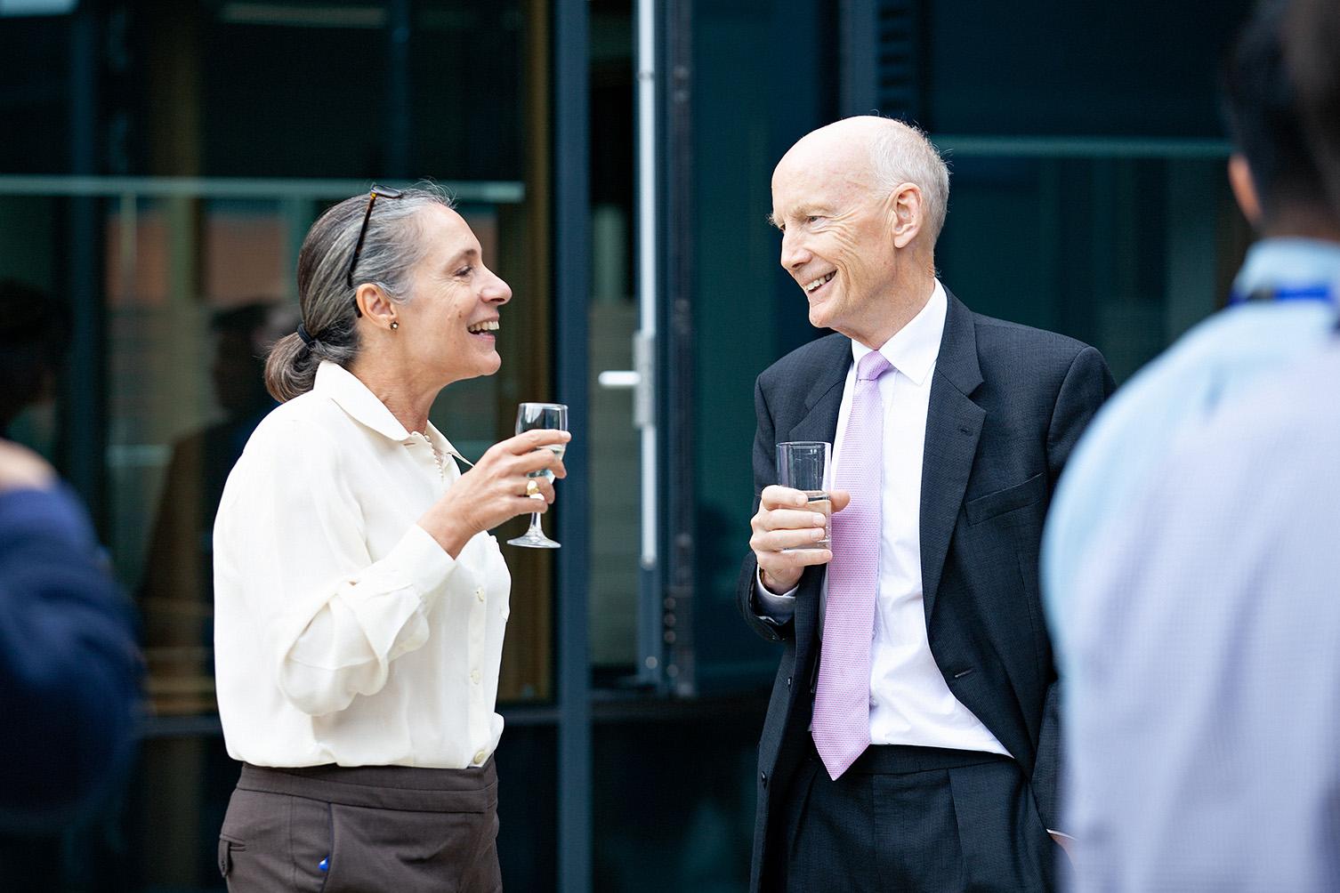 Robert Mair and Giulia Viggiani - CSIC industry partner party 2019