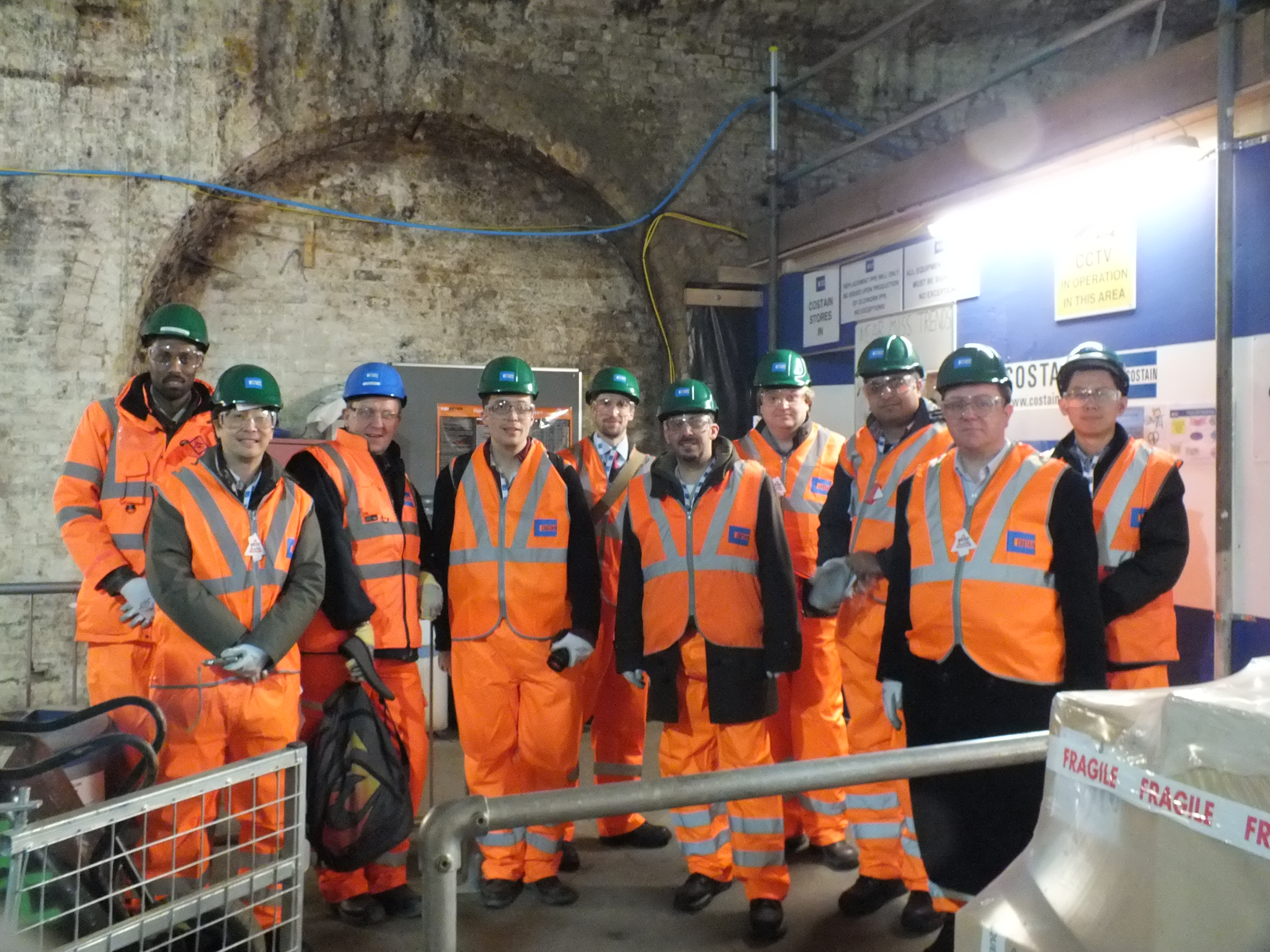 CSIC team visit to London Bridge station with Crossrail