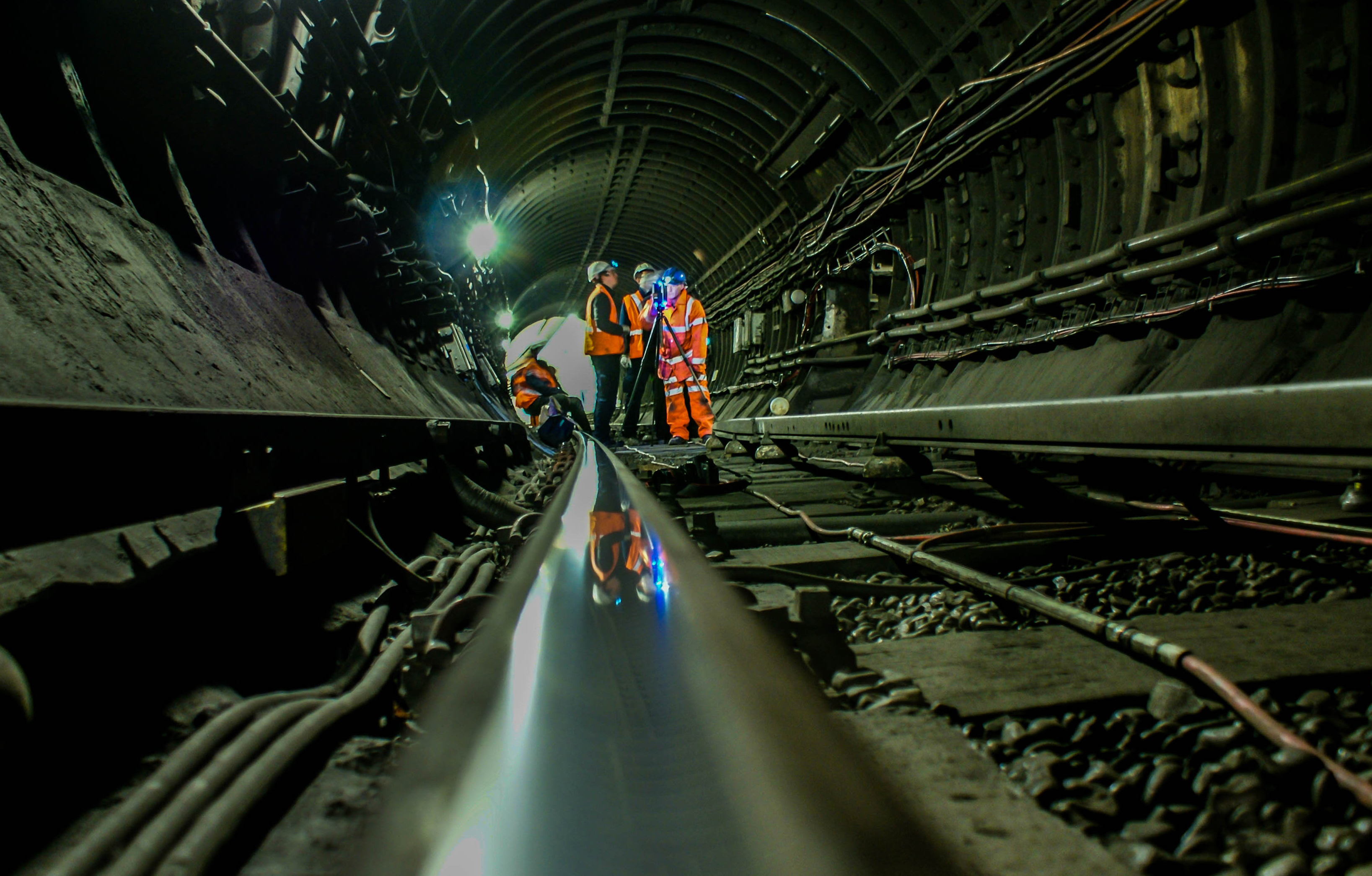 Prize-winning photo: CSIC team in Euston tunnel by Dr Phil Catton