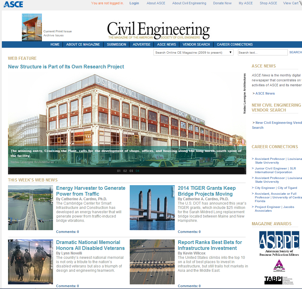 American Civil Engineering Magazine covers CSIC