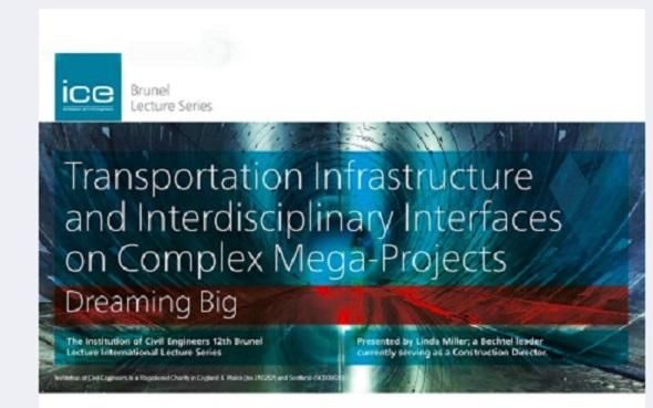 Transportation Infrastructure and Interdisciplinary Interfaces on Complex Mega-Projects, Cambridge